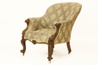 Lot 1772 - A Victorian carved mahogany parlour chair
