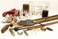 Lot 1142 - A quantity of miscellaneous to include walking sticks