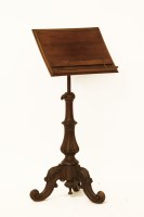 Lot 1811 - A Victorian rosewood reading stand