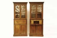 Lot 1652 - A pair of 19th century mahogany bookcases