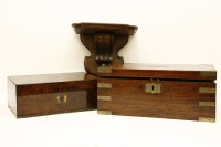 Lot 1349 - A 19th century campaign writing box