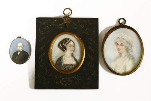 Lot 1137 - A Victorian miniature portrait on ivory of a moustached gentleman