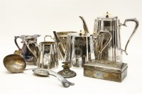 Lot 1345 - A collection of silver plated items
