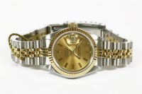 Lot 1103 - A ladies steel and gold Rolex Oyster Perpetual