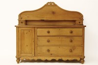Lot 1678 - A Victorian pine dresser base