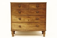Lot 1654 - A 19th century bow front mahogany chest of drawers