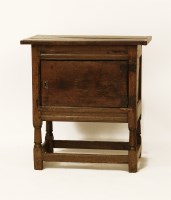 Lot 1788 - An 18th century and later oak cupboard