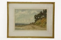 Lot 1528 - Martin Hardie (British 1875- 1952)
Coastal landscape with trees
Watercolour on paper
Signed lower right 
30 x 44 cm
