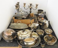 Lot 1332 - A quantity of silver plated items