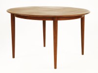 Lot 382 - A Danish teak circular dining table