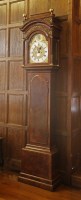 Lot 44 - A burr walnut longcase clock