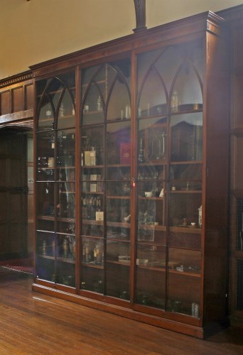 Lot 63 - An unusual George lll large mahogany floor-standing apothecary's cabinet