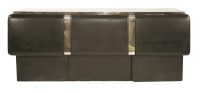 Lot 1817 - An Italian polished steel and lacquered sideboard