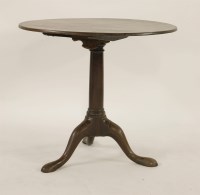 Lot 652 - A George lll mahogany tilt tea top table