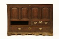 Lot 659 - A George III Lancashire oak chest