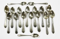Lot 156 - Six Irish silver teaspoons