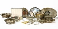 Lot 383 - Silver plated items