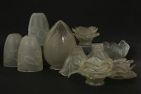 Lot 199 - A collection of glass shades (qty)