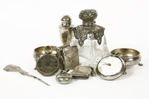 Lot 104 - Silver items to include two watches
