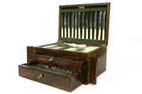 Lot 283 - A canteen of silver plated cutlery