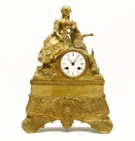 Lot 302A - A 19th century ormolu clock