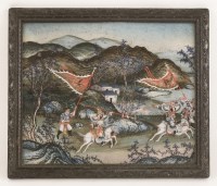 Lot 505 - A Chinese reverse glass painting