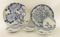 Lot 313 - A Japanese blue and white plate