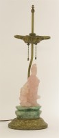 Lot 275 - A Chinese rose quartz lady