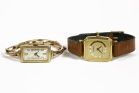 Lot 31 - A ladies 9ct gold mechanical watch