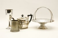 Lot 399 - A collection of silver plated items