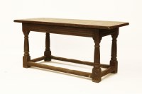 Lot 660 - A 19th Century oak refectory table