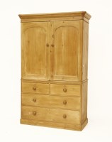 Lot 565 - A Victorian pine linen press