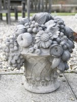 Lot 720 - A pair of reconstituted stone garden ornaments