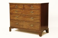 Lot 604 - A George III inlaid mahogany chest