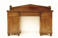 Lot 612 - A William IV mahogany pedestal sideboard