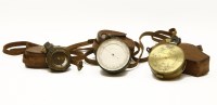 Lot 360 - A collection of three compasses