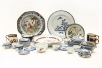 Lot 380 - Three Copenhagen dishes with painted fish design