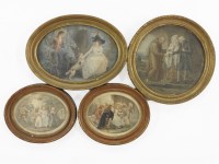 Lot 462 - A set of four gilt framed stipple engravings