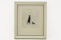 Lot 486 - A FIGURE OF A DOG IN THE SNOW
oil on board