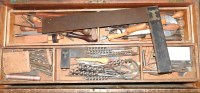 Lot 586 - A carpenter's tool chest and tools