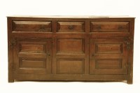 Lot 606 - An oak dresser