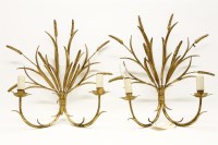 Lot 298 - A quantity of gilt metal and plaster light fittings