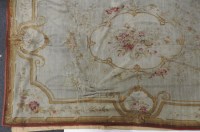 Lot 640 - A large 18thC Aubusson tapestry decorated with floral sprays