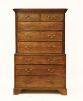 Lot 684 - A George III mahogany chest on chest