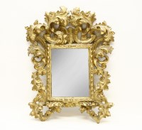 Lot 716 - A mid 18th century gilt gesso mirror