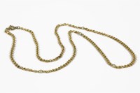 Lot 23A - A gold double belcher chain necklace interspersed with pearls (pearls untested)
8.29g