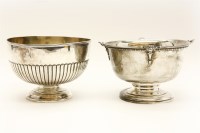 Lot 173 - Two silver rose bowls