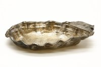 Lot 163 - An American sterling silver oyster dish