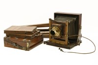 Lot 406 - A Thornton Pickard mahogany plate camera
