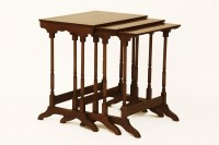 Lot 634 - An Edwardian inlaid mahogany nest of three tables